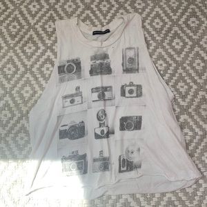 Vintage camera cut off tank